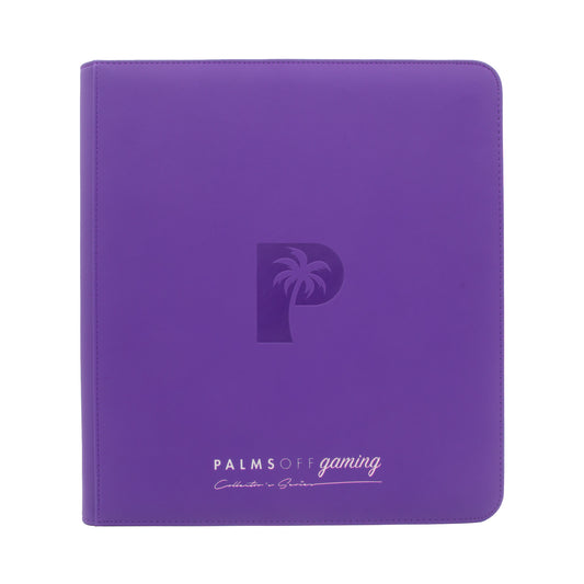 Palms Off Gaming Collector Series 12 Pocket Zip Binder - 480 Slots - PURPLE