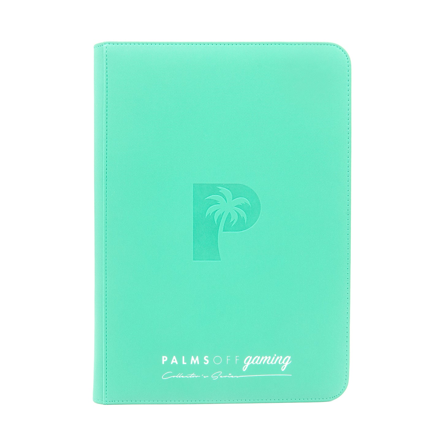 Palms Off Gaming Collector Series 9 Pocket Zip Binder - 360 Slots - TURQUOISE