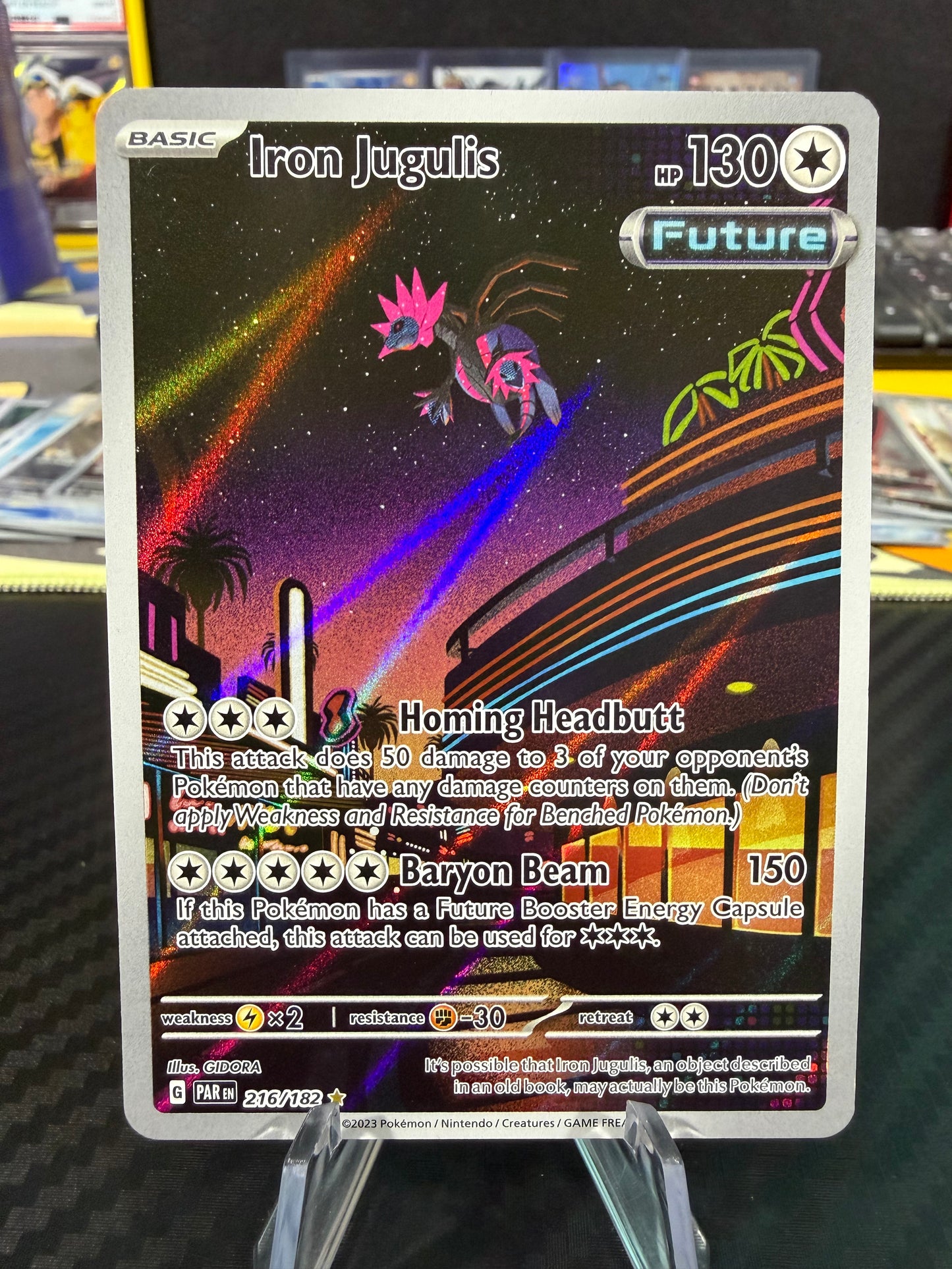 Iron Jugulis - 216/182 - Illustration Rare - Paradox Rift - NM