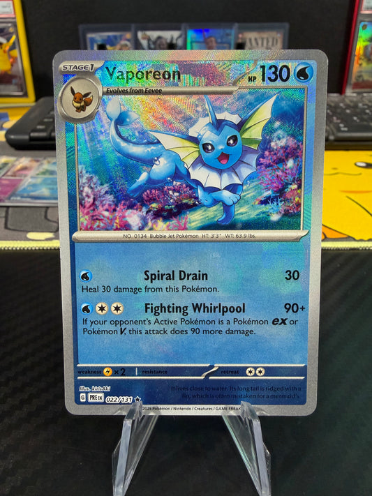 Vaporeon - 022/131 - Masterball - Prismatic Evolution