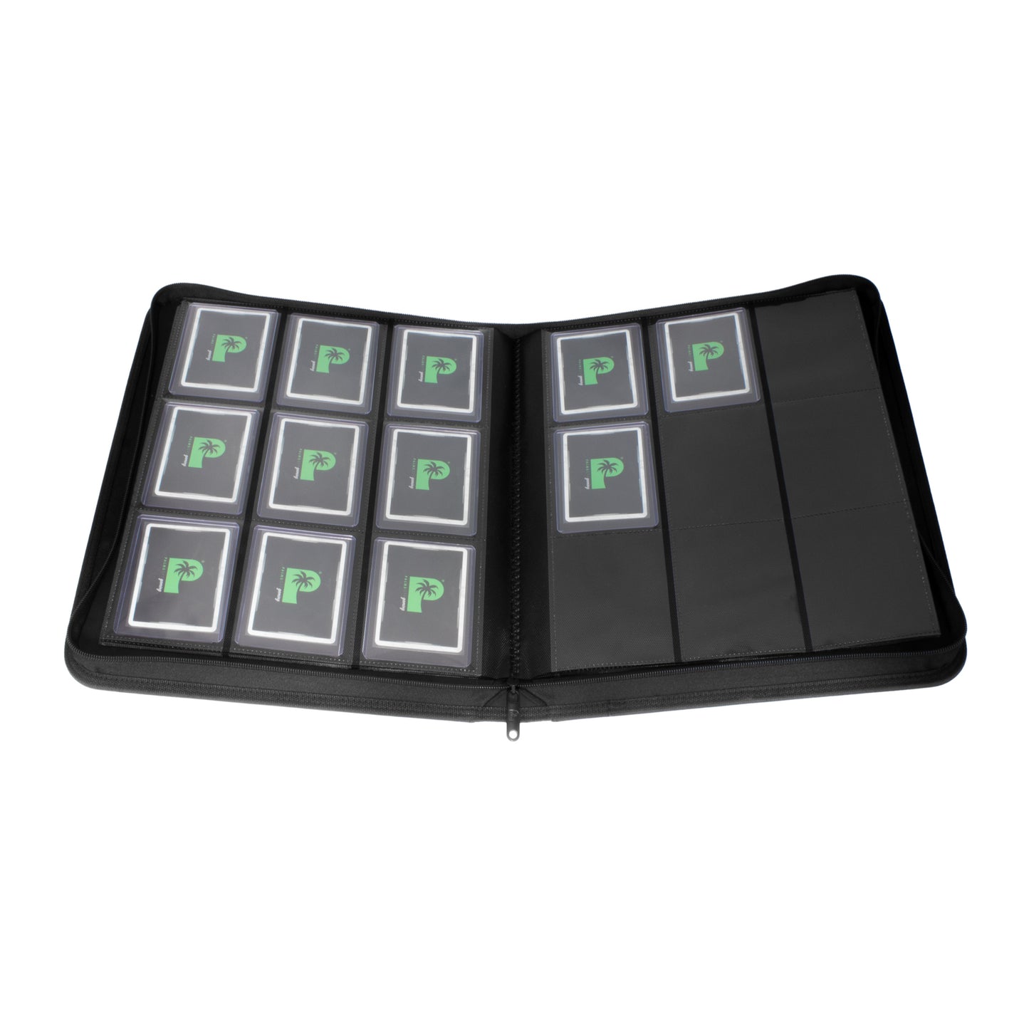 Palms Off Gaming - Collector's Series Top Loader Zip Binder - 216 Slots - PURPLE