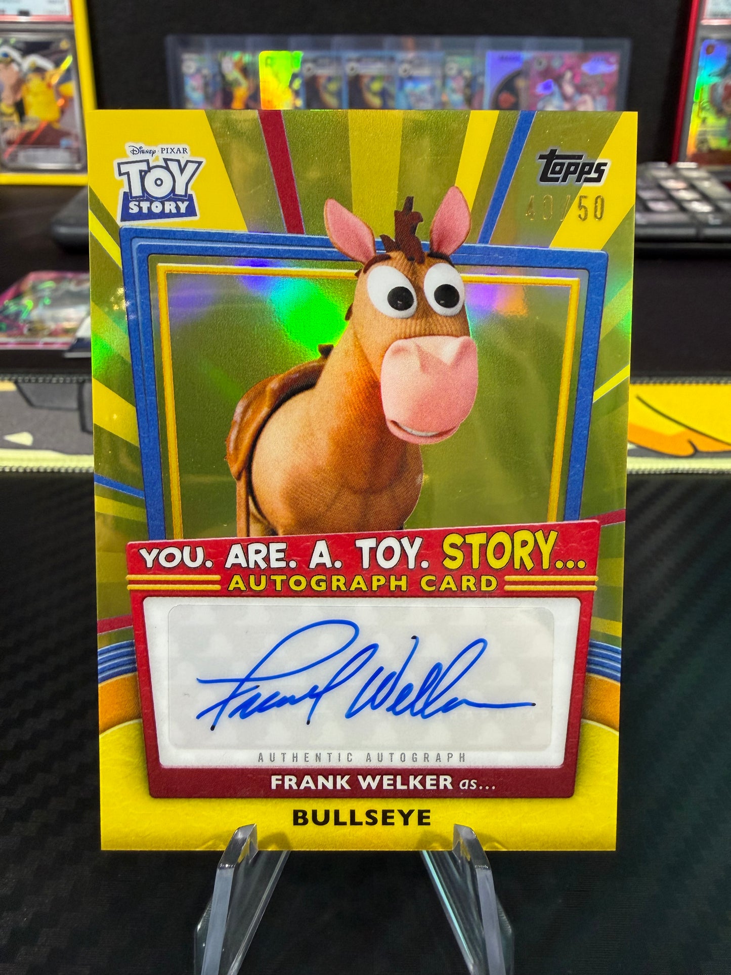 2025 Topps Toy Story 30th - Bullseye /50 - Frank Welker Auto