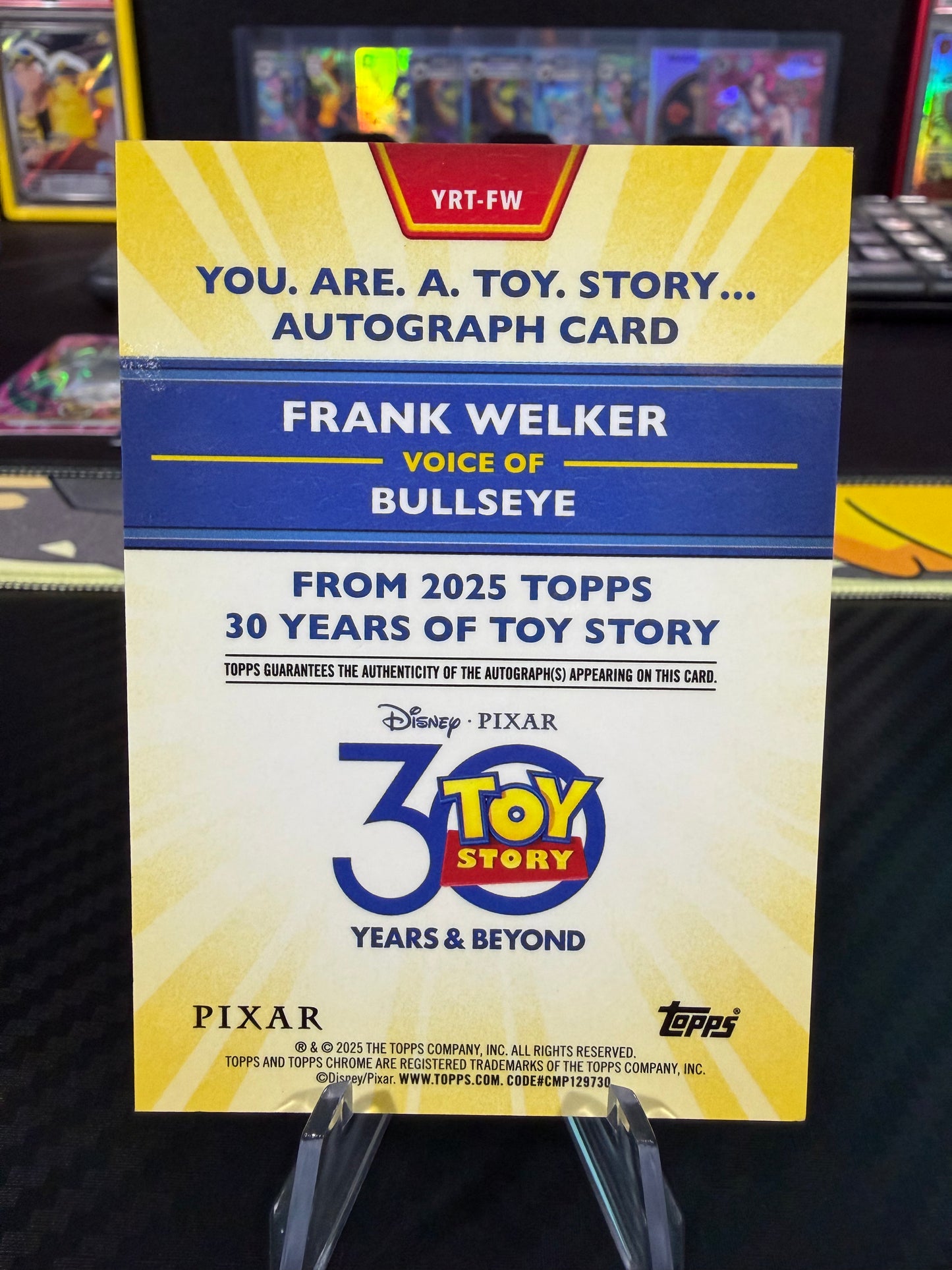 2025 Topps Toy Story 30th - Bullseye /50 - Frank Welker Auto