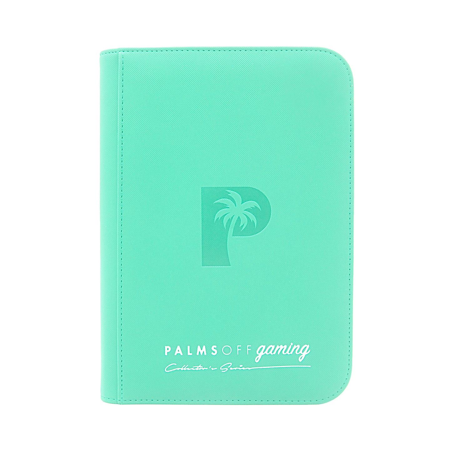 Palms Off Gaming Collectors Series 4 Pocket Zip Binder - 160 Slots - TURQUOISE