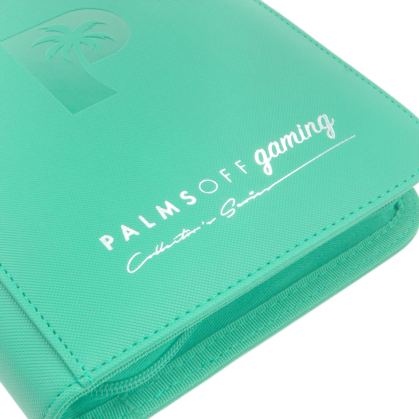 Palms Off Gaming Collectors Series 4 Pocket Zip Binder - 160 Slots - TURQUOISE