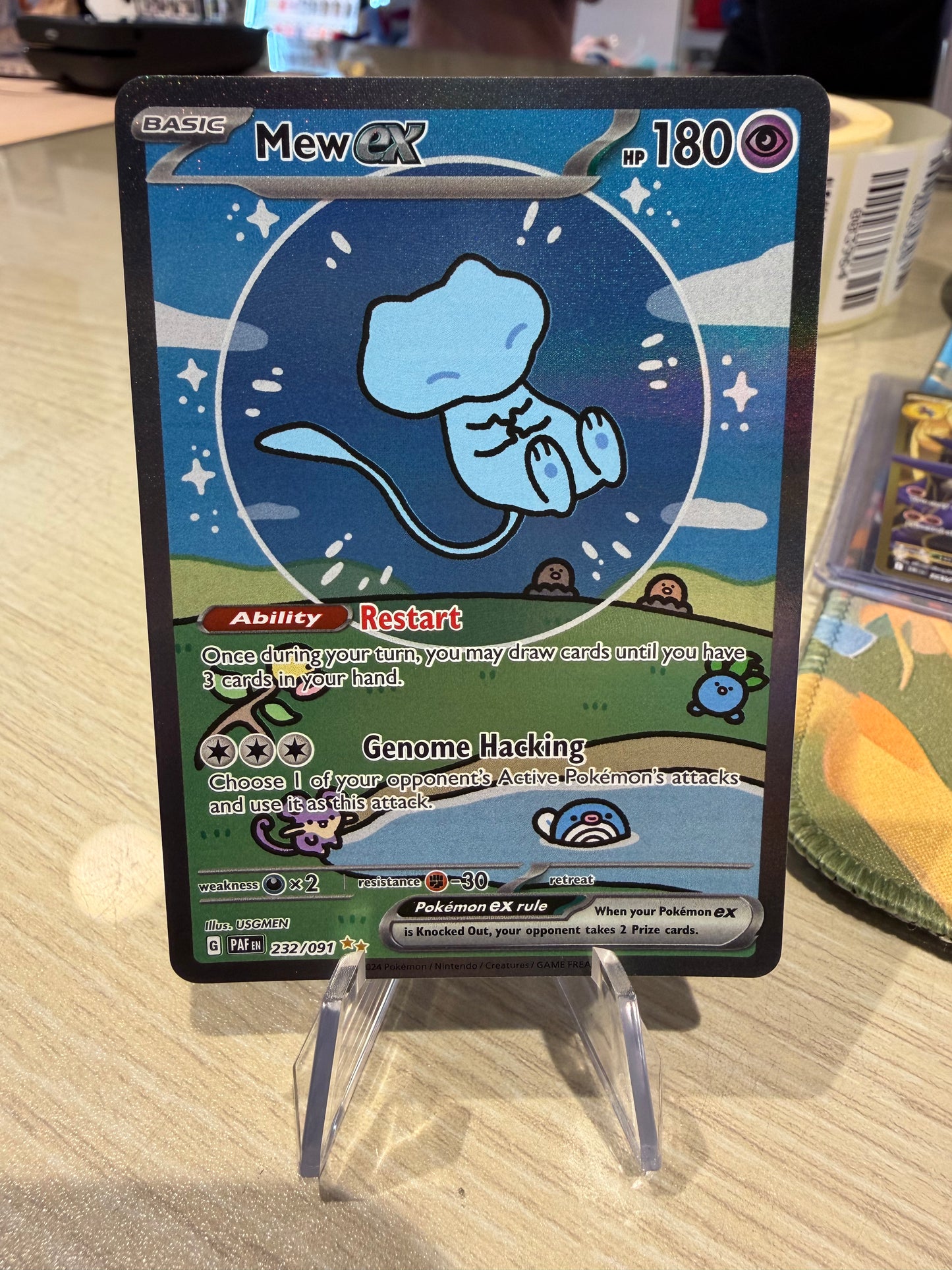 Mew EX - 232/091 - Special Illustration Rare - Paldean Fates
