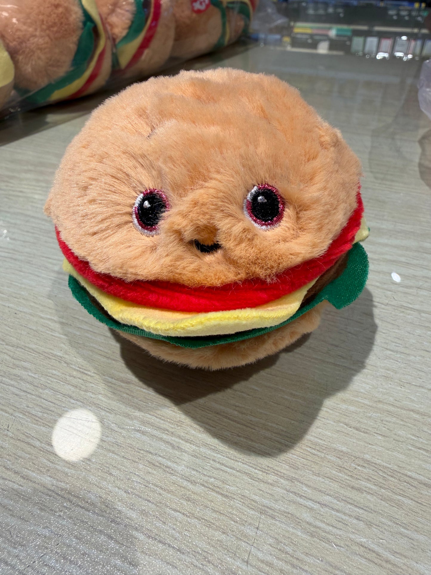 TY Beanie Babies - Burger Bouncy Ball Plushie