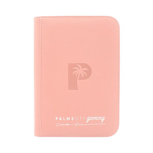 Palms Off Gaming Collectors Series 4 Pocket Zip Binder - 160 Slots - PINK