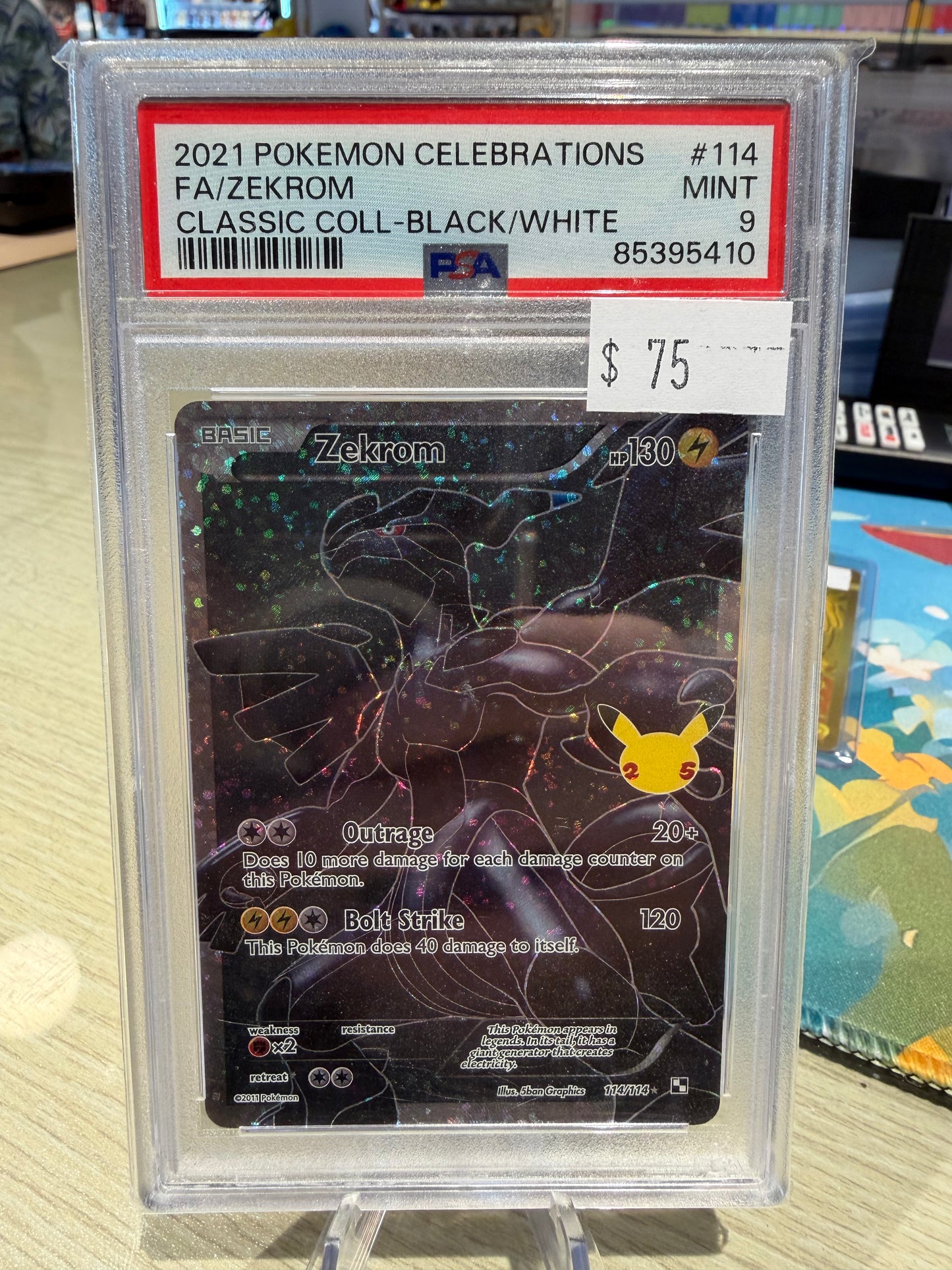 PSA 9 - Zekrom - 114/114 - Celebrations