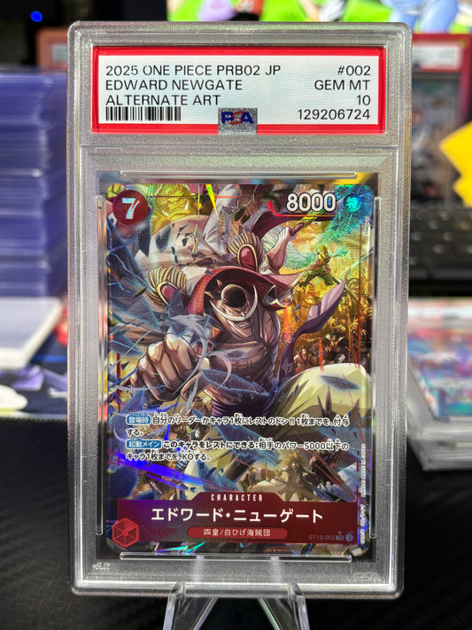 Edward Newgate - Alt Art #ST15-002 - Japanese - PSA 10
