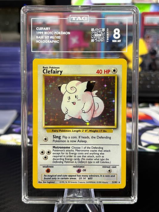 Clefairy - Holo - 5/102 - Pokemon Base Set - TAG 8