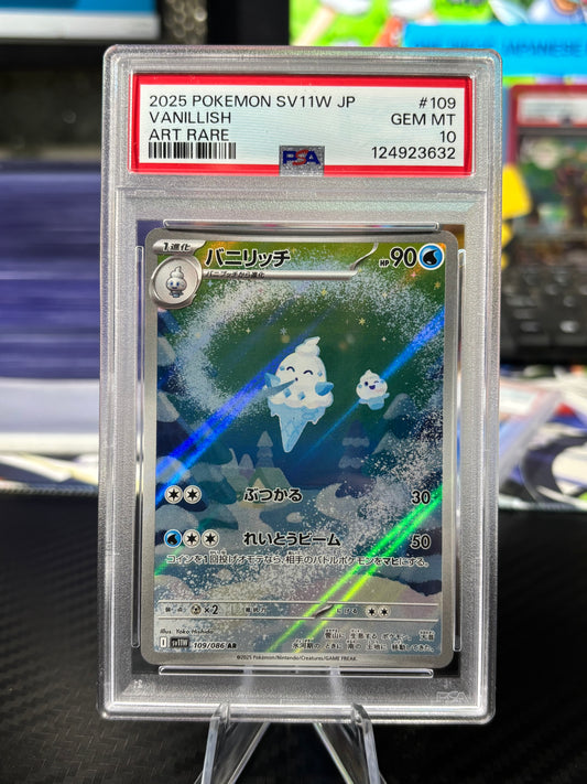 PSA 10 - Vanillish - Art Rare - 109/086 - Japanese White Flare