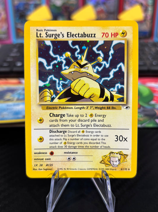 Lt. Surge’s Electabuzz - 6/132 - WOTC Holo - Gym Heroes - LP