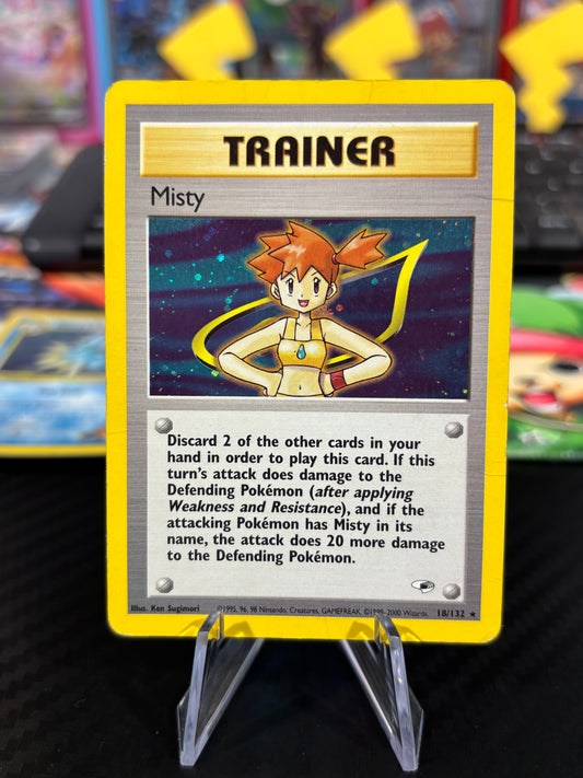 Misty - 18/132 - WOTC Holo - Gym Heroes - HP
