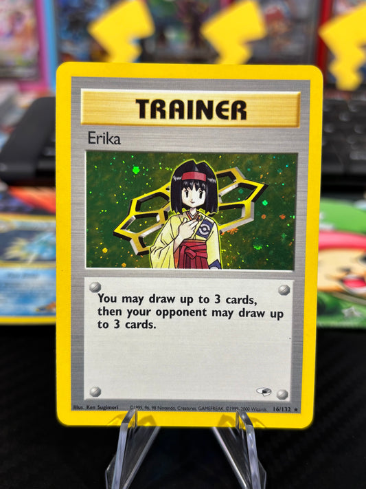 Erika - 16/132 - WOTC Holo - Gym Heroes - LP