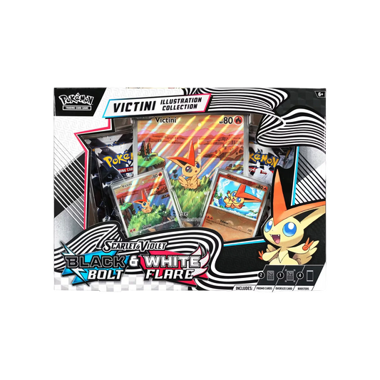 Black Bolt & White Flare Unova Victini Illustration Collection Box
