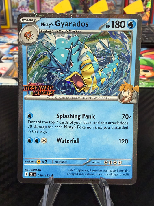 Misty’s Gyarados - 049/182 - Destined Rivals Stamped Promo - NM