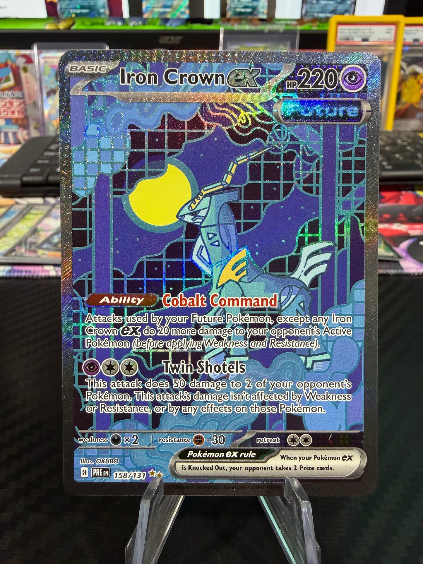 Iron Crown Ex - 158/131 - Special Illustration Rare - Prismatic Evolutions - NM