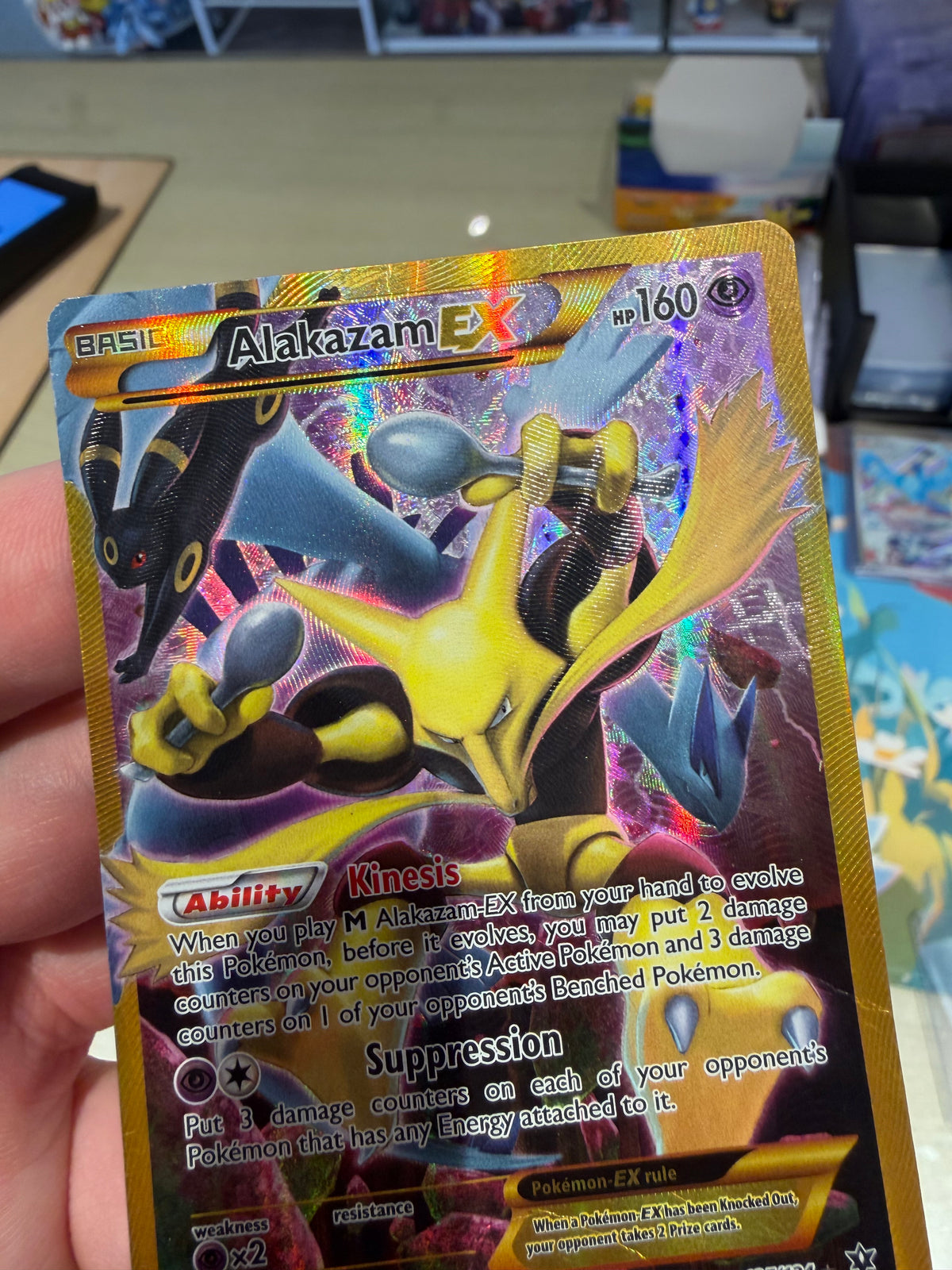 Alakazam EX - 125/124 - Fates Collide - Heavily Played