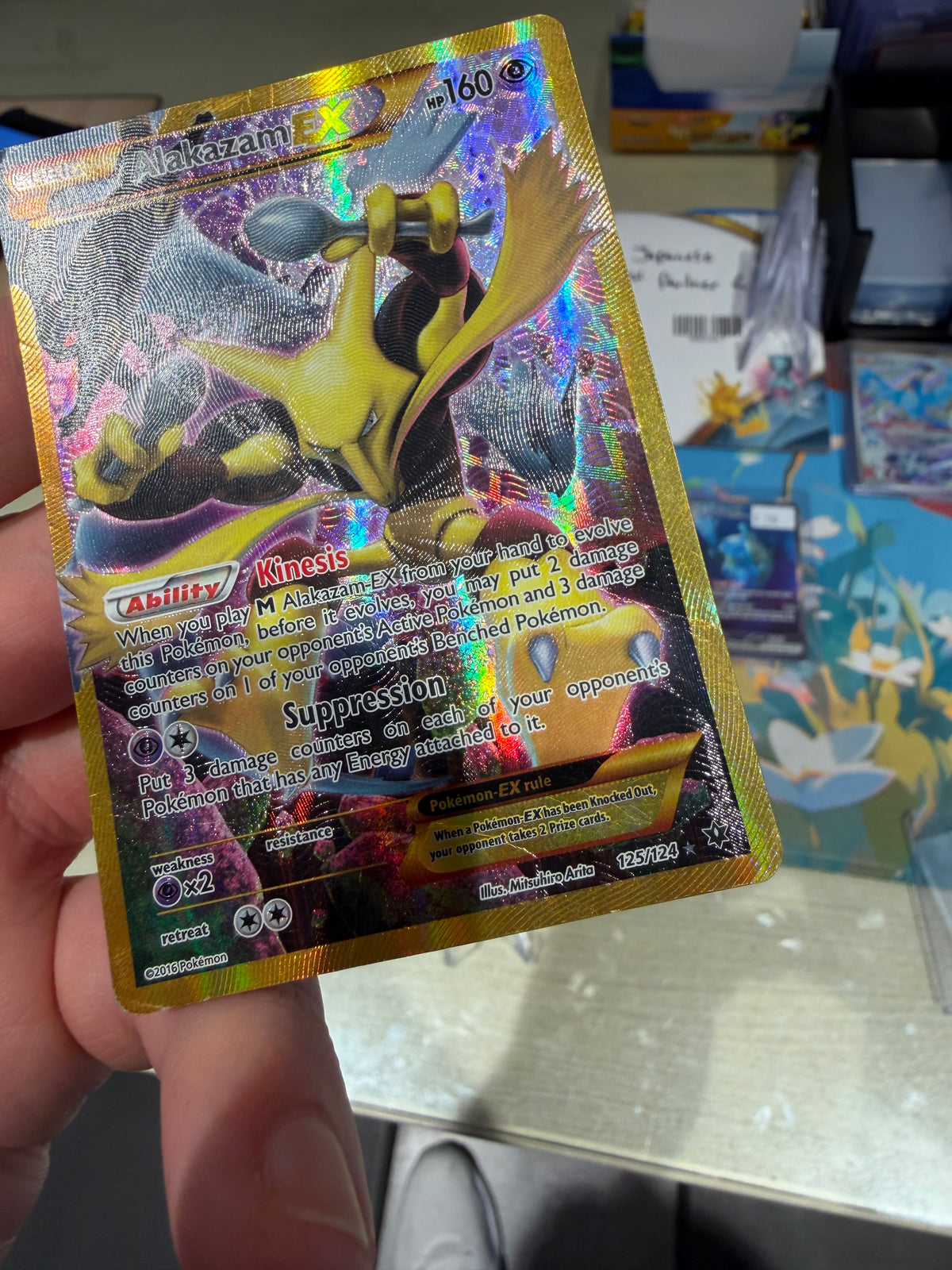 Alakazam EX - 125/124 - Fates Collide - Heavily Played